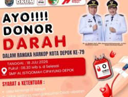 Peringati Hari Koperasi ke-79, DlKUM Depok Gelar Donor Darah dan Ajak Warga Berbagi untuk Sesama