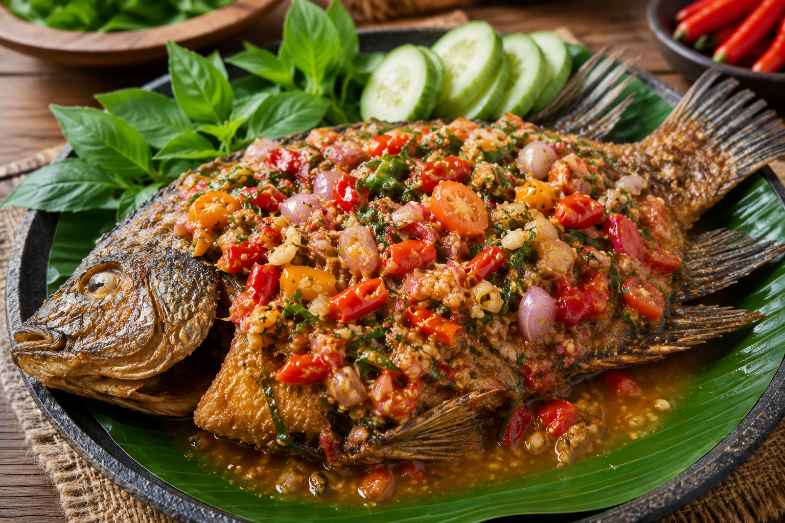 Pecak Ikan Nila, Kuliner Nusantara dengan Sensasi Pedas Segar yang Selalu Menggugah Selera